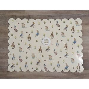 Beatrix Potter Peter Rabbit 12 Paper Placemats Easter Family Gathering Scalloped